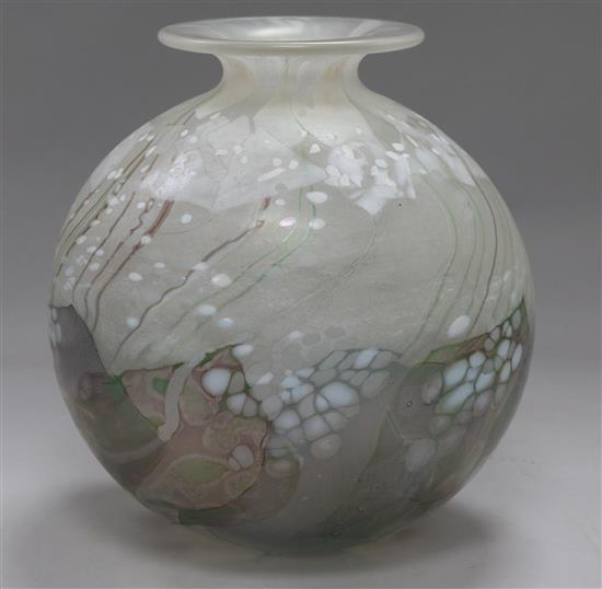 An Isle of Wight Studio glass Flower Garden vase, H 23cm